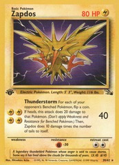 Zapdos - 30/62 - Rare - 1st Edition